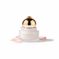 Rose hydrating moisturizer in white and gold glass jar